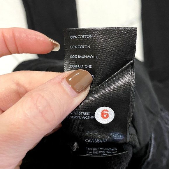 Free‎ People We the Free My Own Lane Black Distressed Jeans Size 31 - Picture 5 of 9